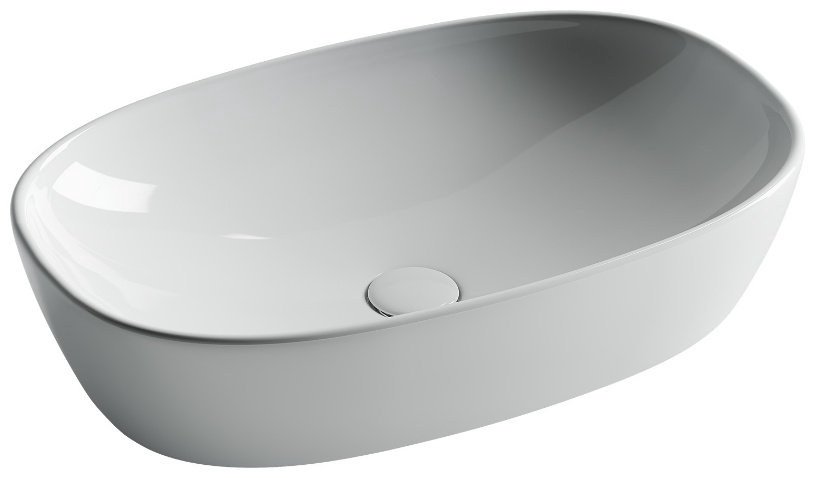Раковина Ceramicanova CN5039 накладная овальная 60, санфарфор купить,173727