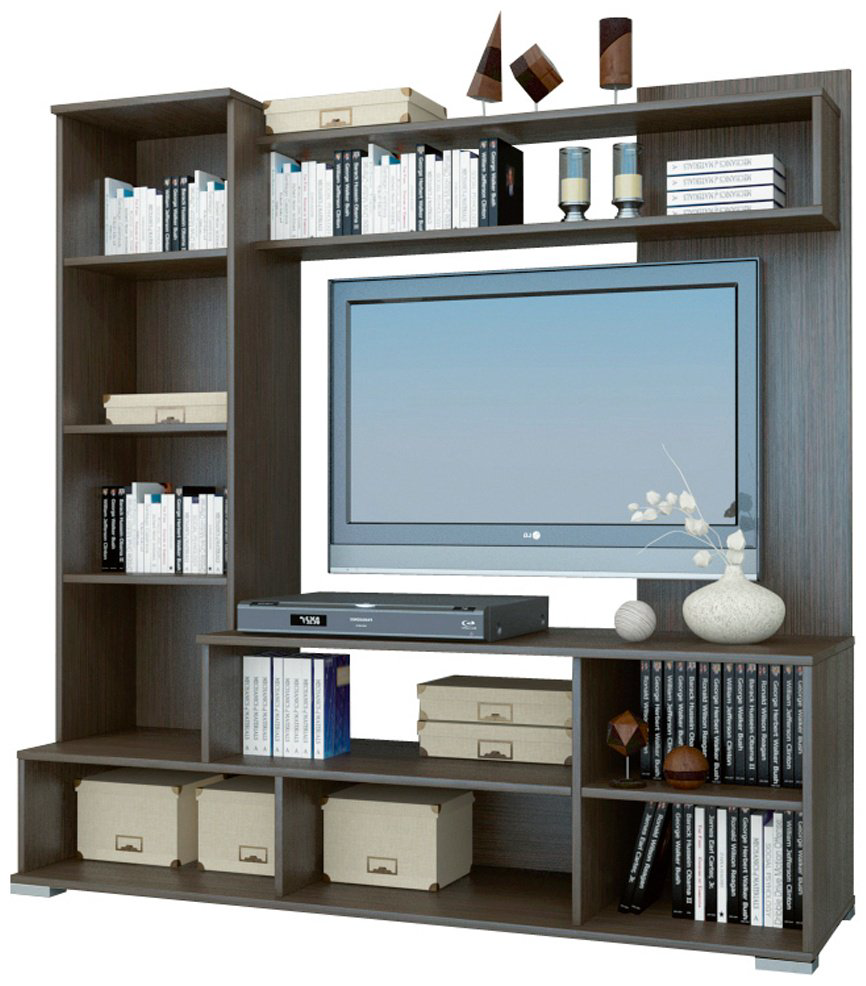 Стенка DOMA LIM-1.5M 150х150х44 см, белый, светло-коричневый купить,NaN