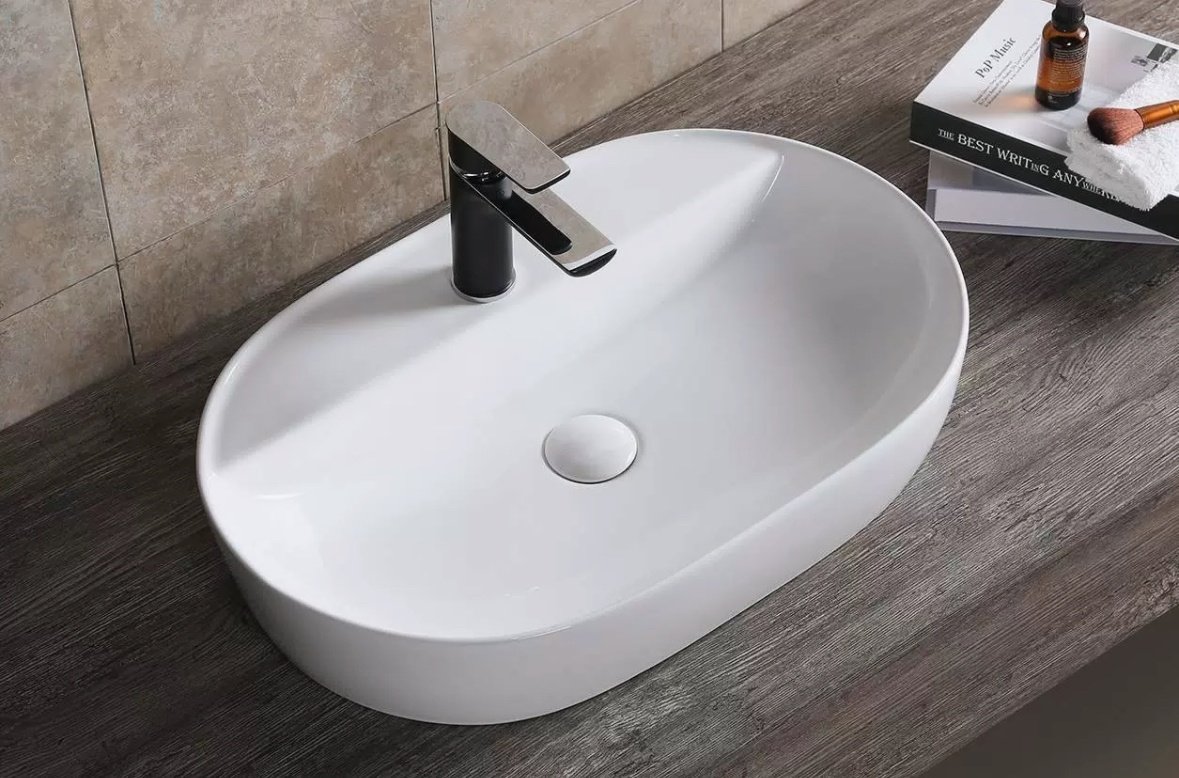 Раковина Cerutti CR0076 накладная овальная 38 см, фарфор купить,57100
