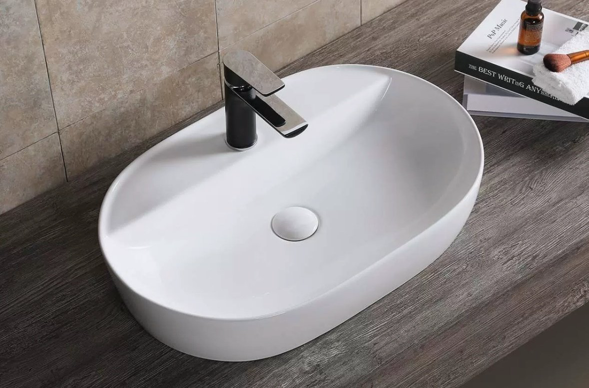 Раковина Cerutti CR0076 накладная овальная 38 см, фарфор купить,57100