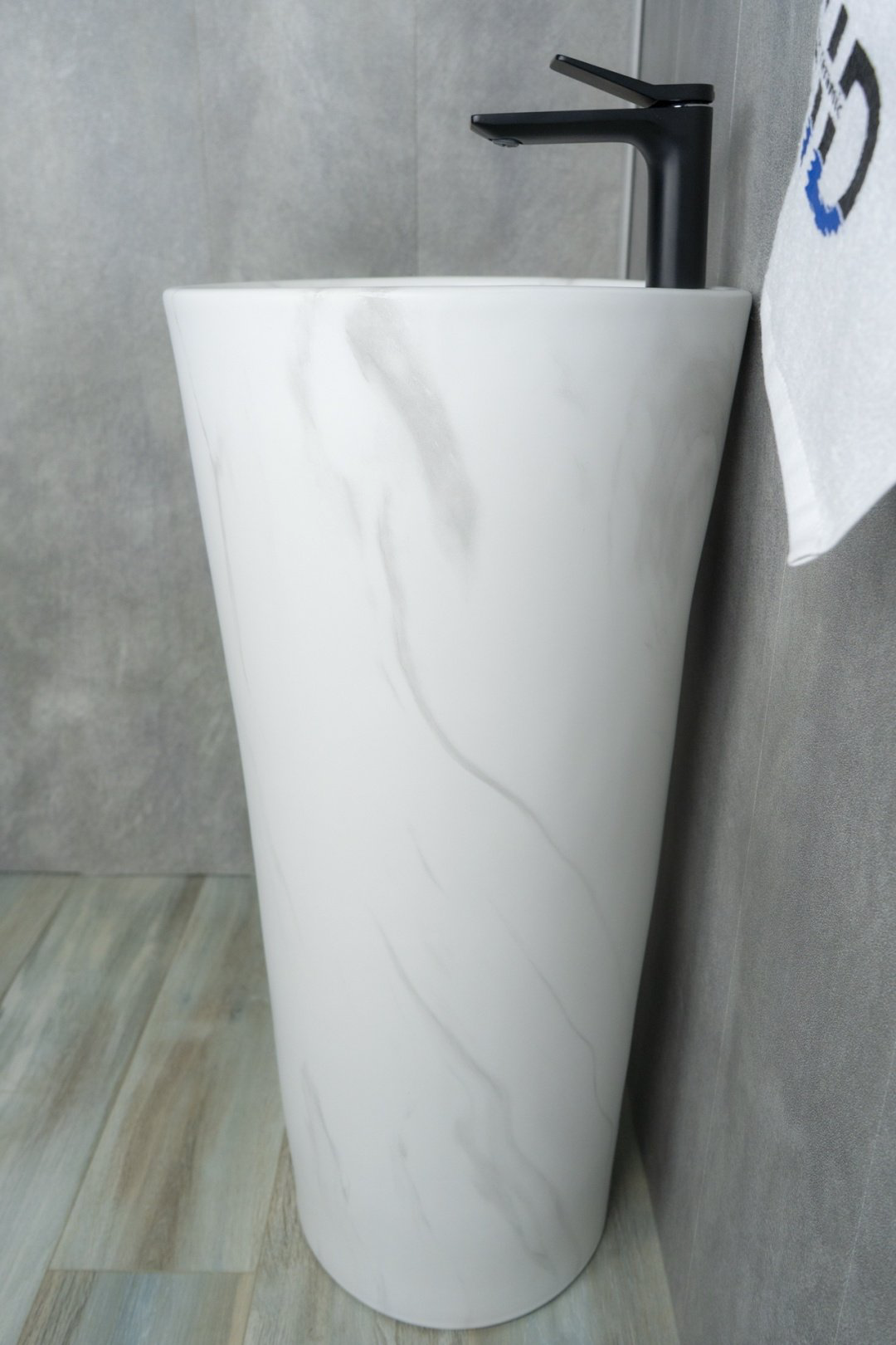 Раковина GID-ceramic 81111 Nb131ws с пьедесталом круглая 40, керамика купить,462476