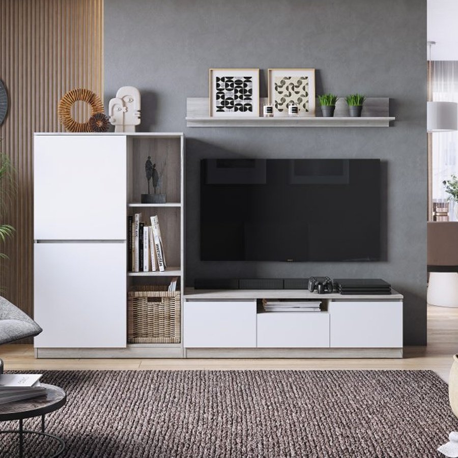 Комплект для гостиной DOMA Lori 51615665132 белый, коричневый купить,NaN