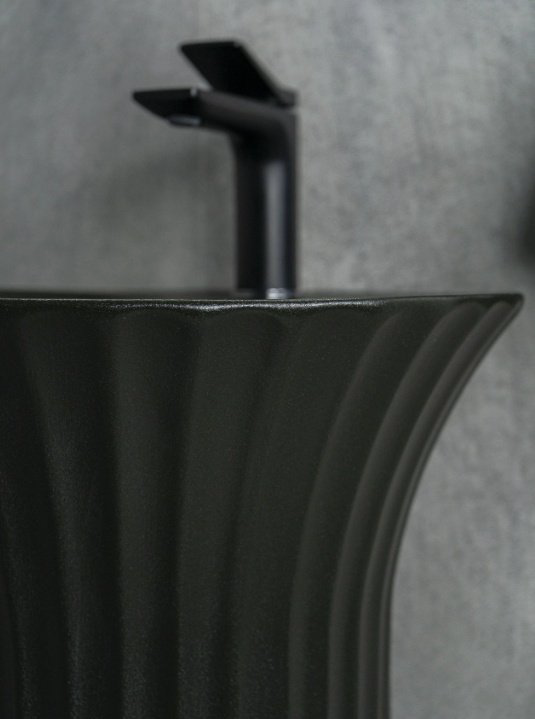 Раковина GID-ceramic Nb132bg с пьедесталом круглая 41, керамика купить,360389