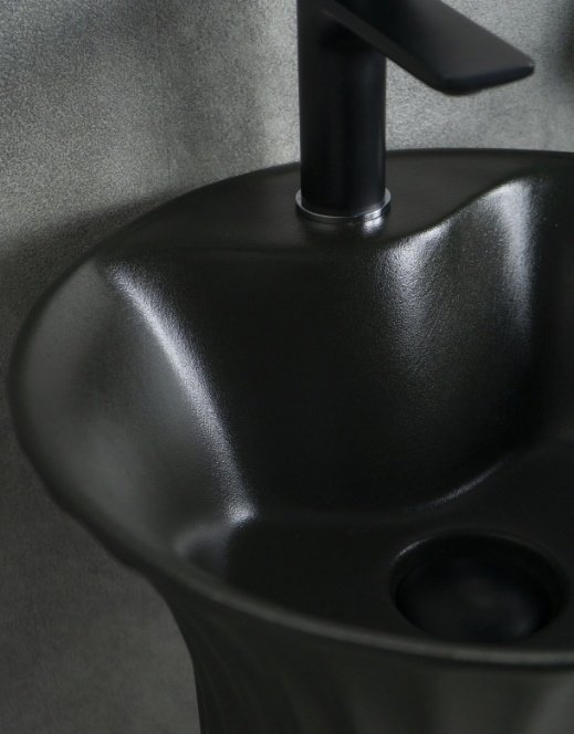 Раковина GID-ceramic Nb132bg с пьедесталом круглая 41, керамика