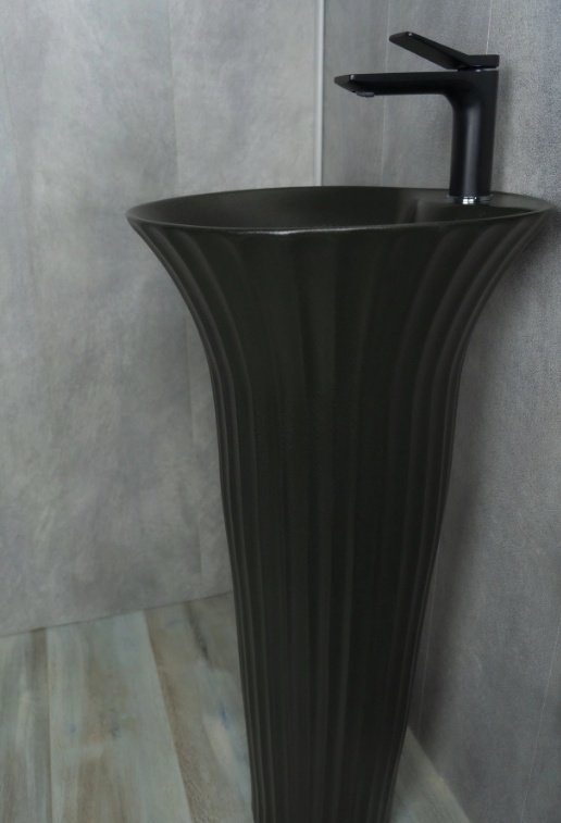 Раковина GID-ceramic Nb132bg с пьедесталом круглая 41, керамика