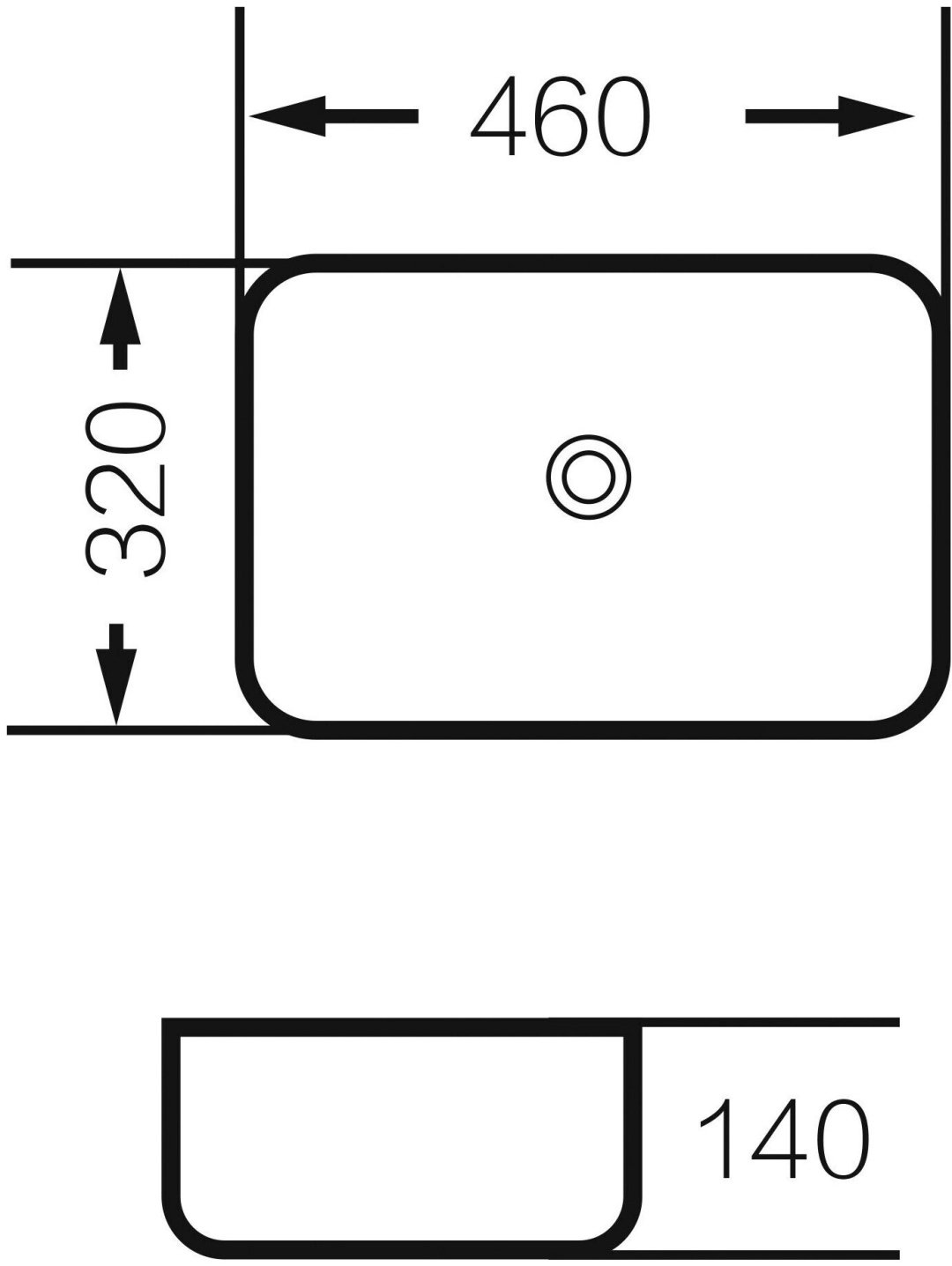 Раковина Grossman GR-4041BW накладная овальная 32 см, фаянс купить,NaN
