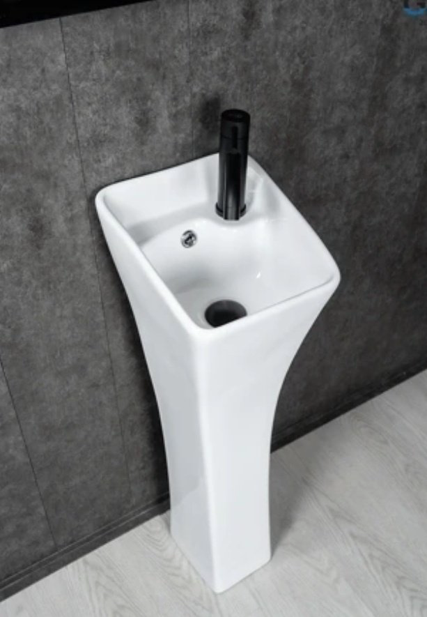 Раковина GID-ceramic M9012 с пьедесталом прямоугольная 30, керамика купить,181189