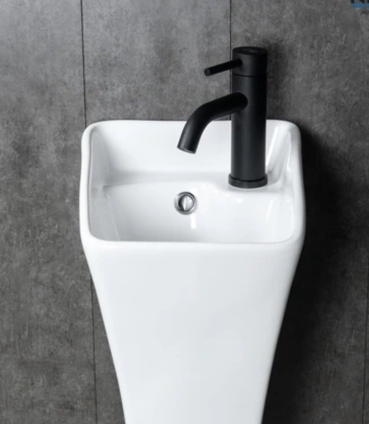 Раковина GID-ceramic M9012 с пьедесталом прямоугольная 30, керамика