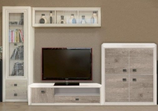Комплект для гостиной DOMA KOEN МДФ 516165 бежевый, серый купить,NaN