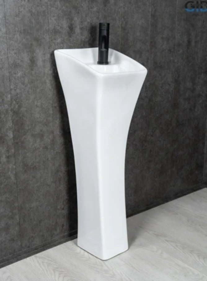 Раковина GID-ceramic M9012 с пьедесталом прямоугольная 30, керамика купить,181189