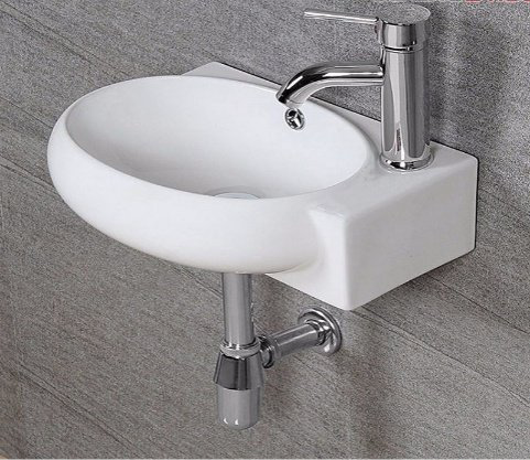 Раковина GID-ceramic N9100L подвесная овальная 45, керамика купить,49990
