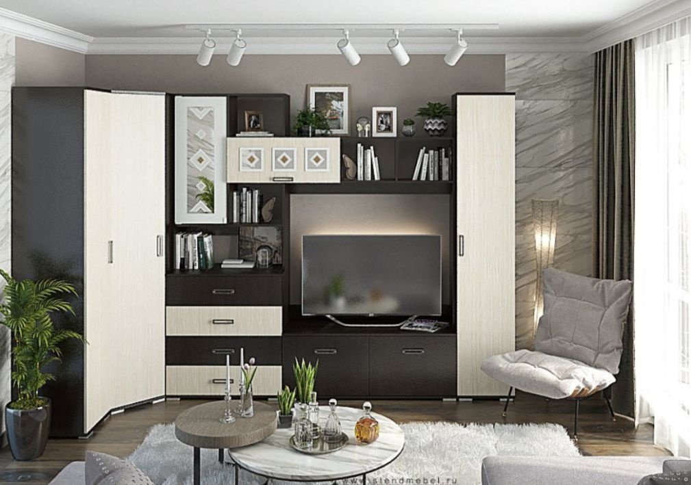 Стенка DOMA YANA-MAX 5132 311х212х46 см, коричневый, бежевый купить,NaN