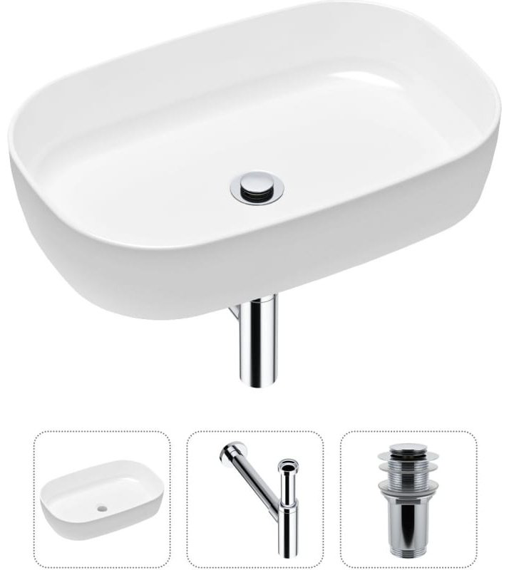 Раковина Lavinia Boho Bathroom Sink 21520089 накладная овальная 35.5, фарфор купить,NaN