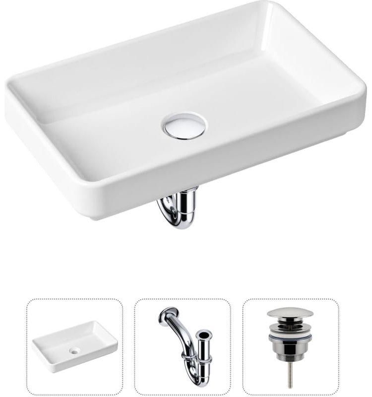 Раковина Lavinia Boho Bathroom Sink 21520110 накладная прямоугольная 34, санфарфор купить,NaN