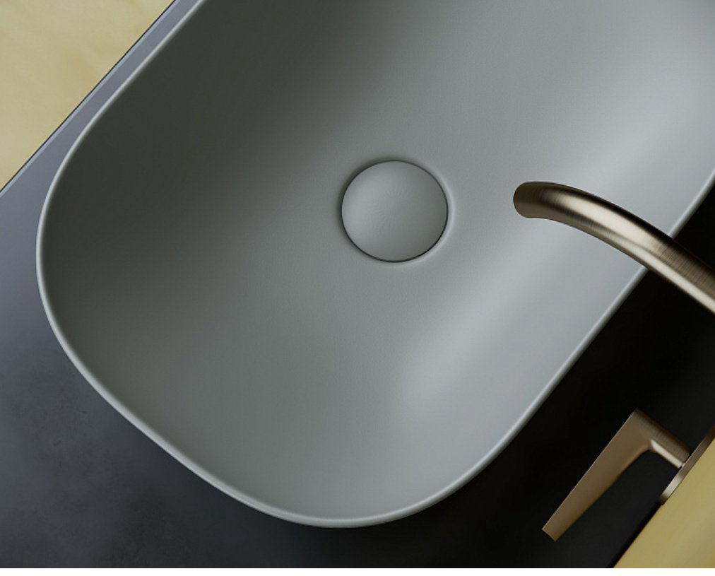 Раковина Ceramicanova CN6009MH накладная прямоугольная 46, санфарфор купить,247400