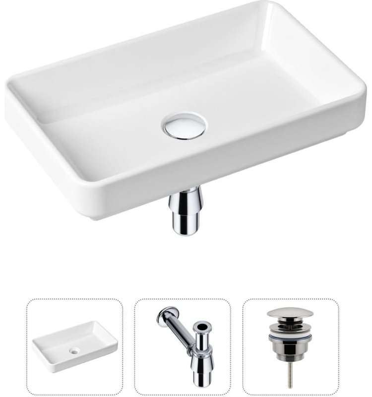 Раковина Lavinia Boho Bathroom Sink 21520112 накладная прямоугольная 34, санфарфор купить,NaN