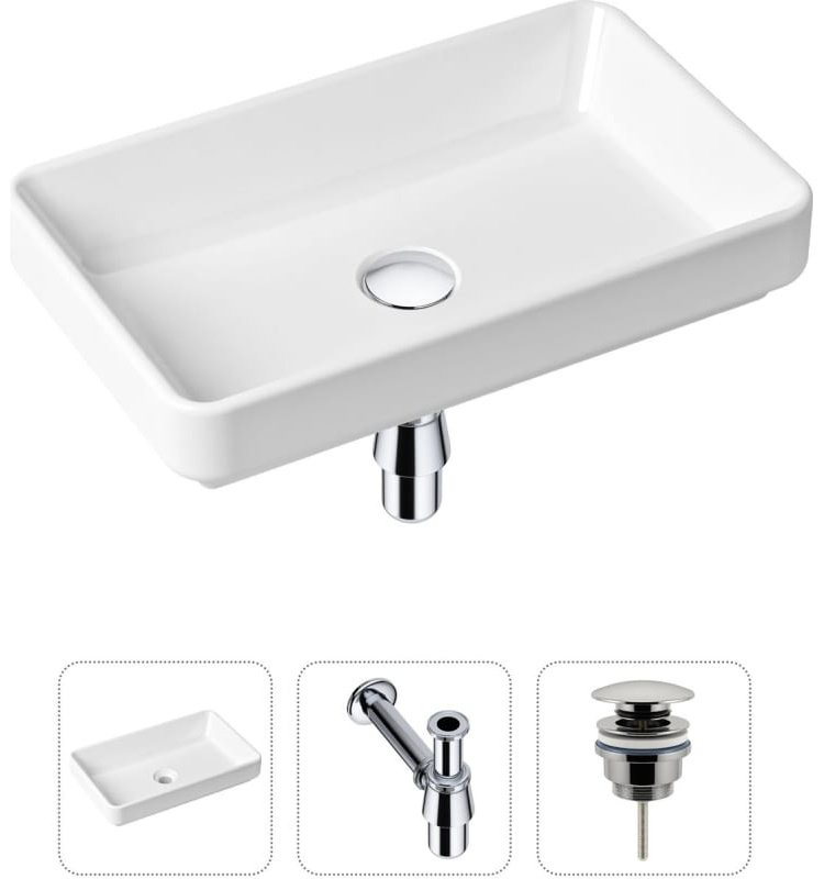 Раковина Lavinia Boho Bathroom Sink 21520112 накладная прямоугольная 34, санфарфор купить,NaN