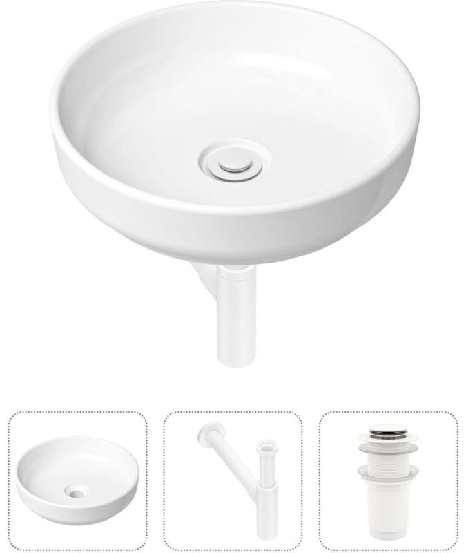 Раковина Lavinia Boho Bathroom Sink 21520205 накладная круглая 40, фарфор купить,NaN