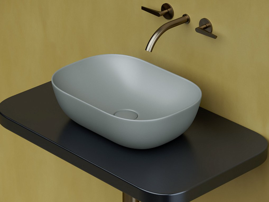 Раковина Ceramicanova CN6009MH накладная прямоугольная 46, санфарфор купить,247400