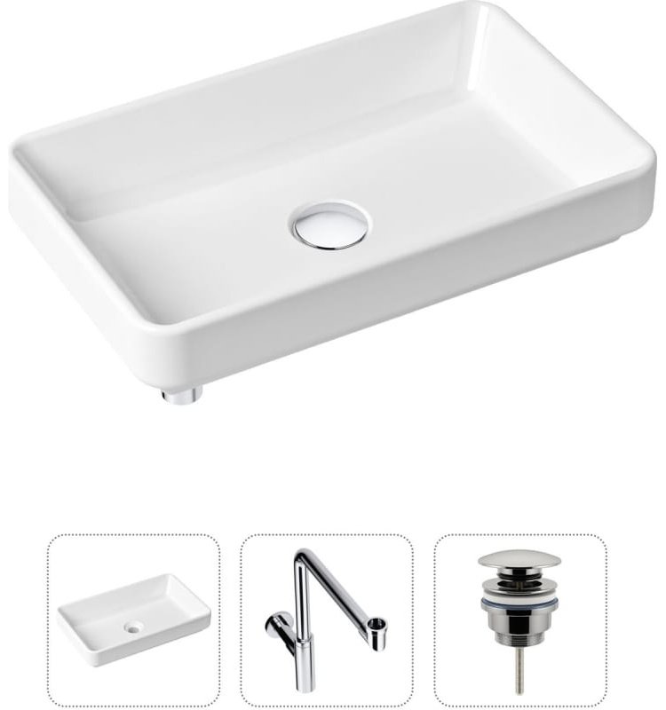 Раковина Lavinia Boho Bathroom Sink 21520154 накладная прямоугольная 34, санфарфор купить,NaN