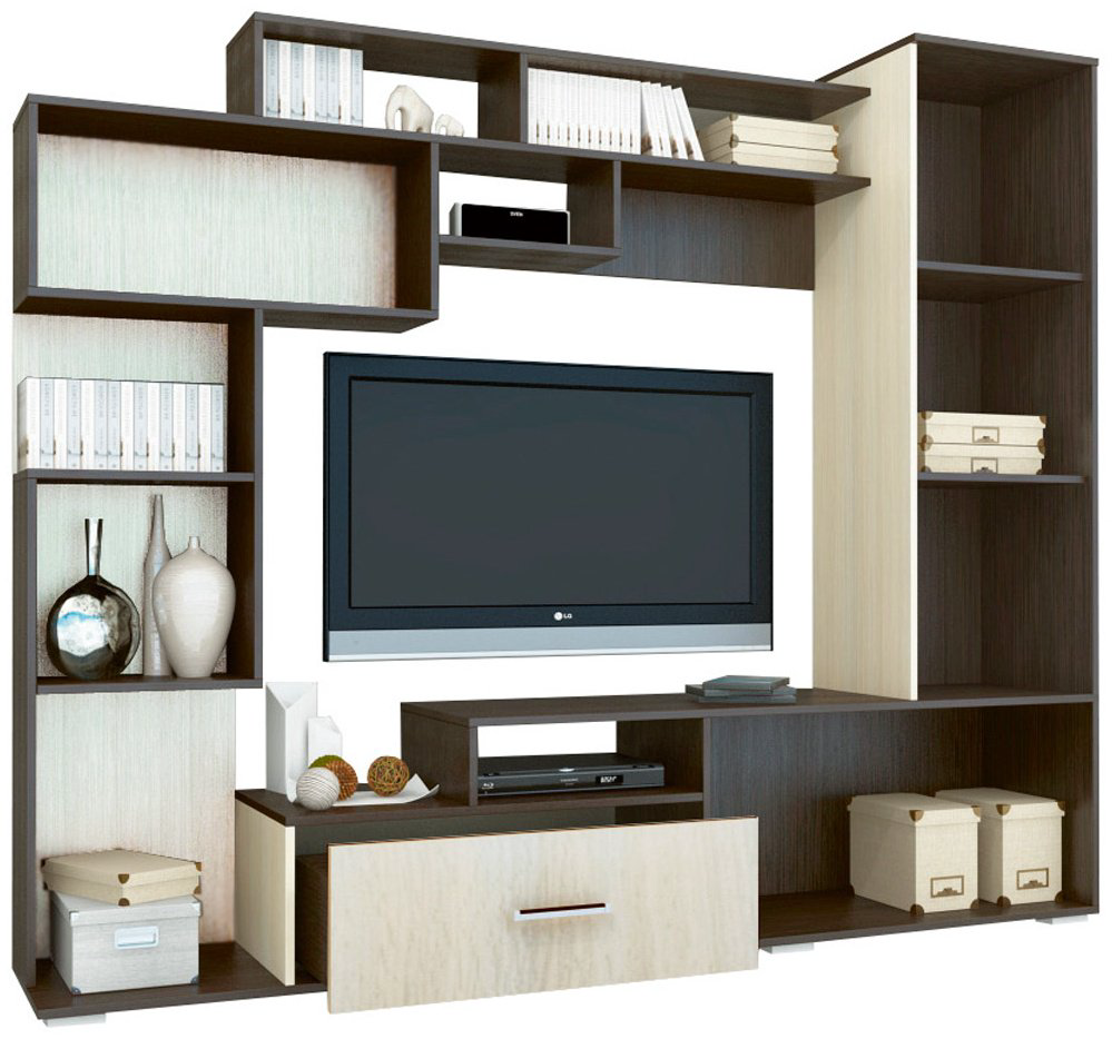 Стенка DOMA PEKIN-1 big 8495615 210х178.5х39.8 см, коричневый, бежевый купить,NaN