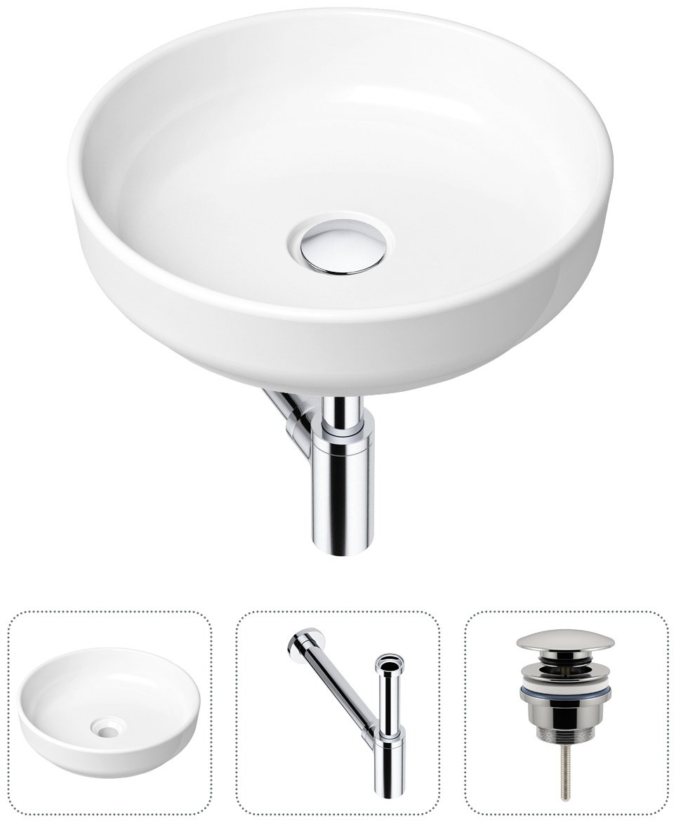Раковина Lavinia Boho Bathroom Sink 21520168 накладная круглая 40, фаянс купить,NaN