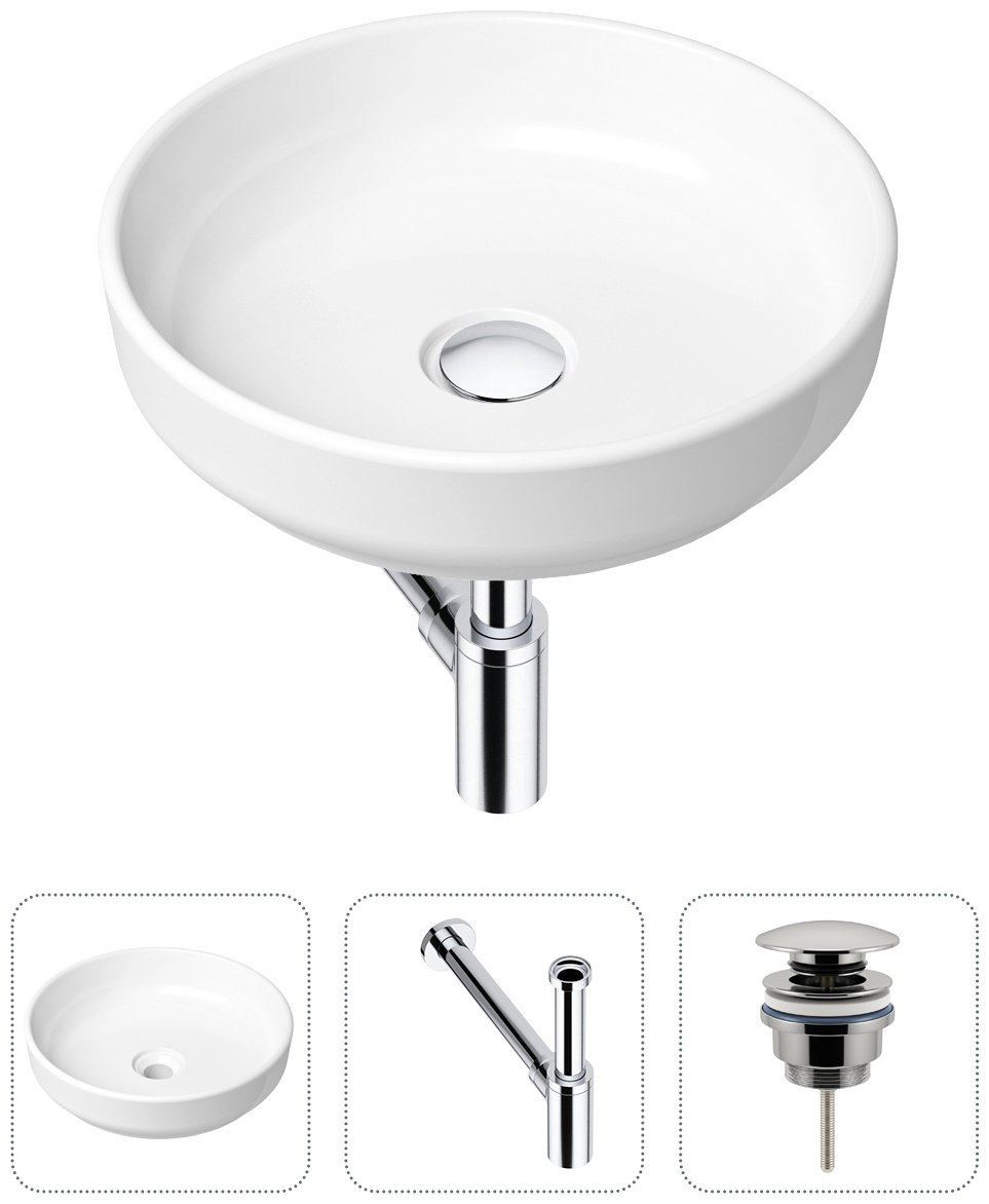 Раковина Lavinia Boho Bathroom Sink 21520168 накладная круглая 40, фаянс купить,NaN