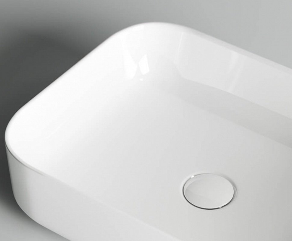 Раковина Ceramicanova CN6011 накладная прямоугольная 50, санфарфор