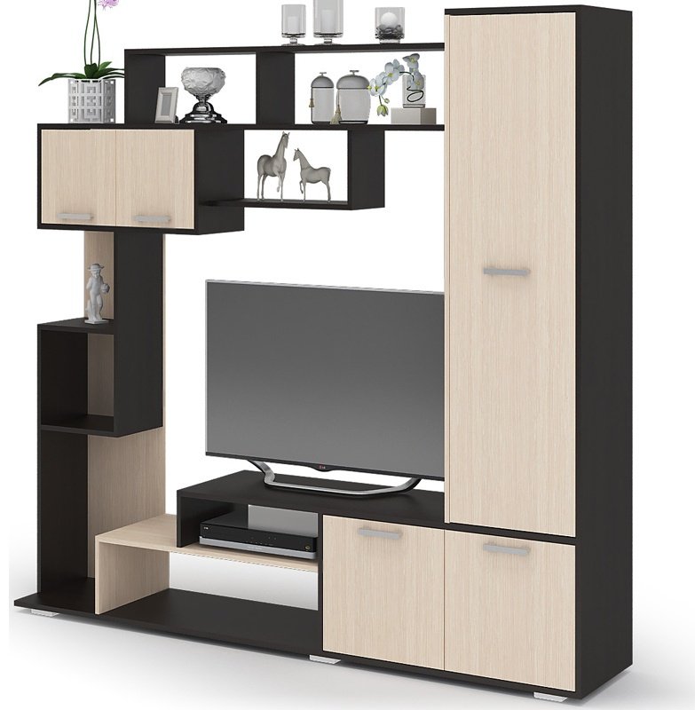 Стенка DOMA KAPRI-Z 4512 210х182х41.6 см, коричневый, бежевый купить,NaN