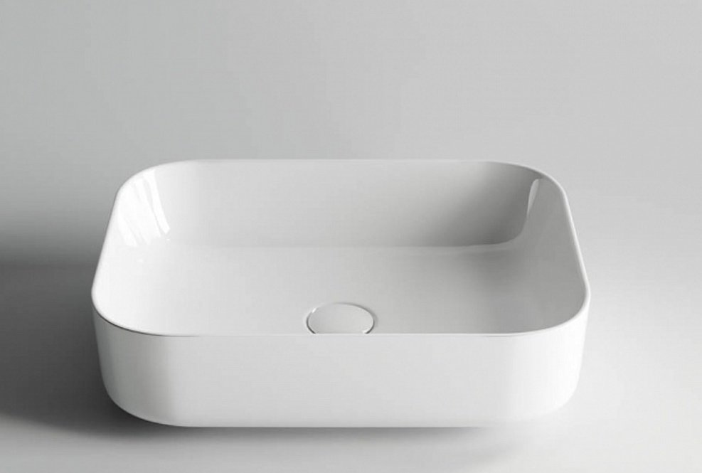 Раковина Ceramicanova CN6011 накладная прямоугольная 50, санфарфор