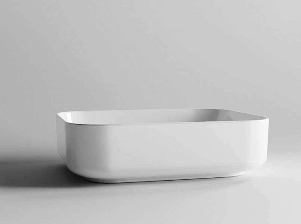 Раковина Ceramicanova CN6011 накладная прямоугольная 50, санфарфор