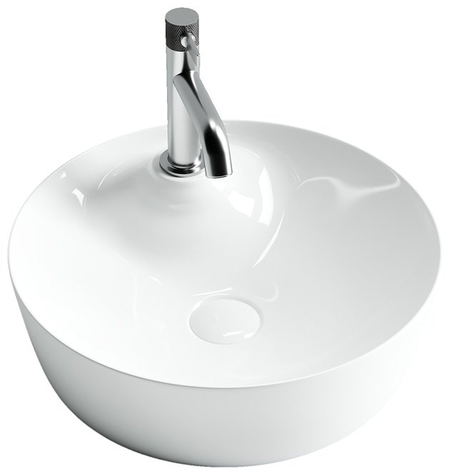 Раковина Ceramicanova CN6014 накладная круглая 43.5, мрамор