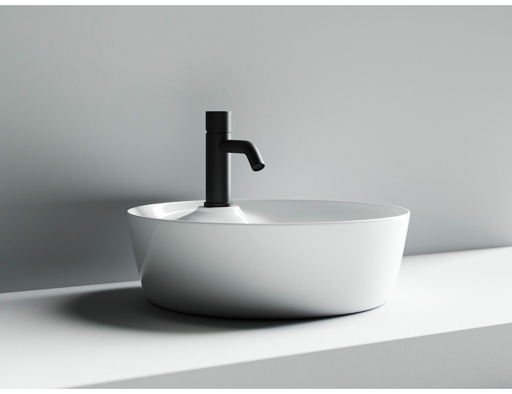 Раковина Ceramicanova CN6014 накладная круглая 43.5, мрамор