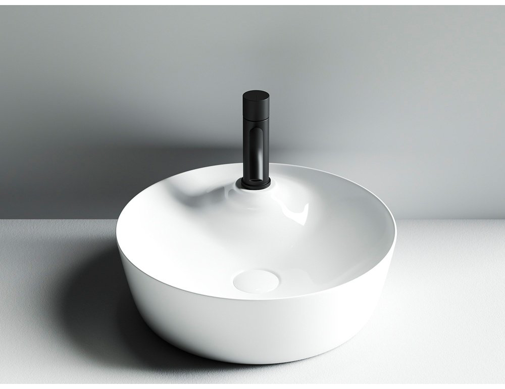 Раковина Ceramicanova CN6014 накладная круглая 43.5, мрамор купить,102800