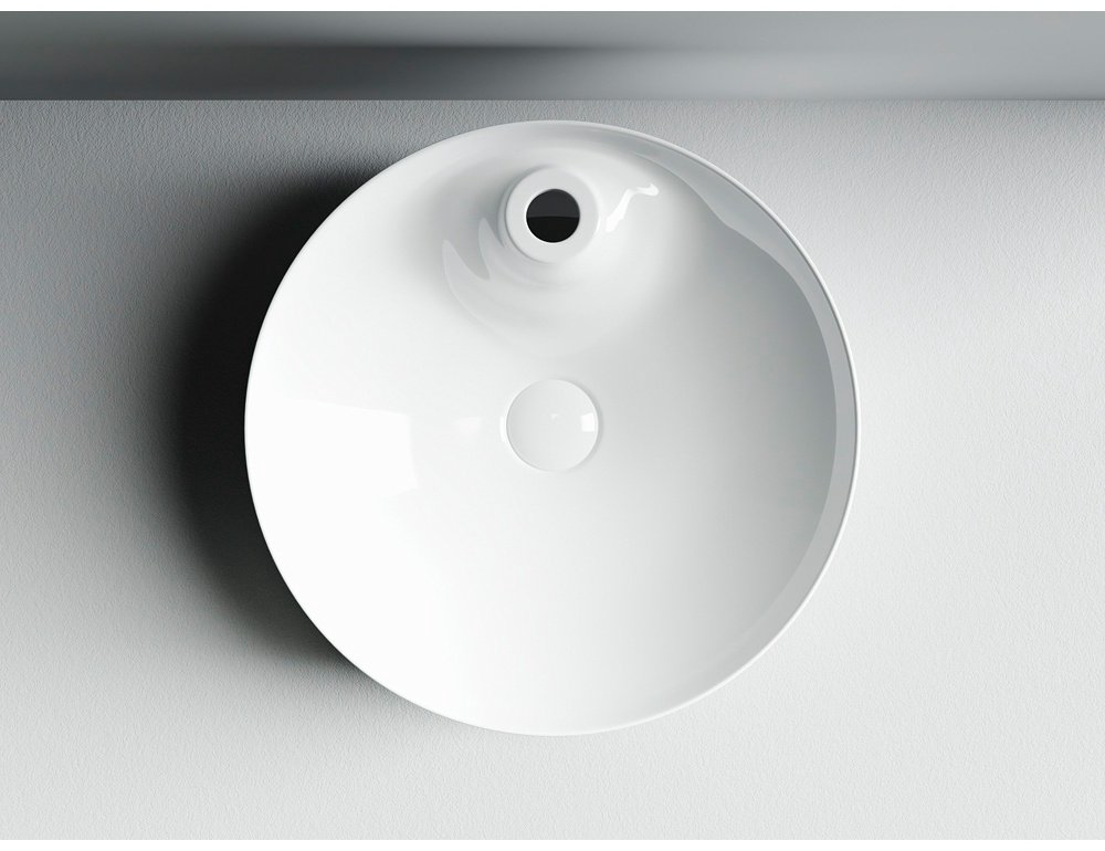 Раковина Ceramicanova CN6014 накладная круглая 43.5, мрамор купить,102800