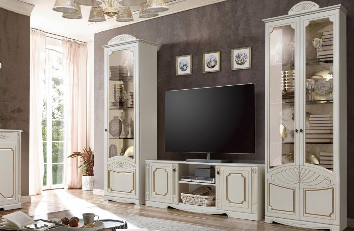 Комплект для гостиной DOMA AMELI-S 5154154 белый, золотой купить,NaN
