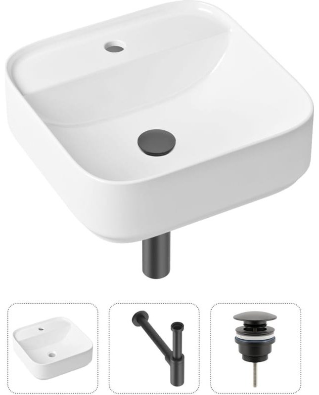 Раковина Lavinia Boho Bathroom Sink 21520278 накладная квадратная 42, санфарфор купить,NaN