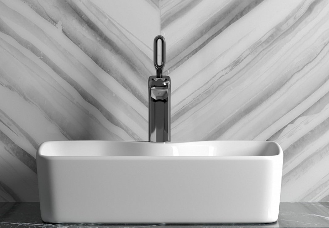 Раковина Ceramicanova CN6033 накладная прямоугольная 48, санфарфор