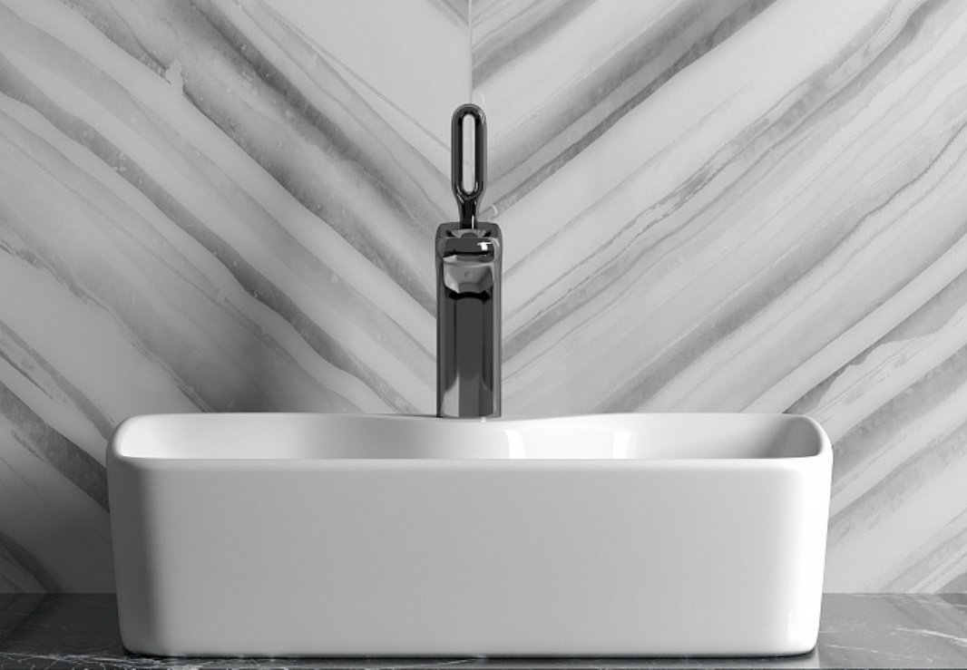 Раковина Ceramicanova CN6033 накладная прямоугольная 48, санфарфор купить,105395