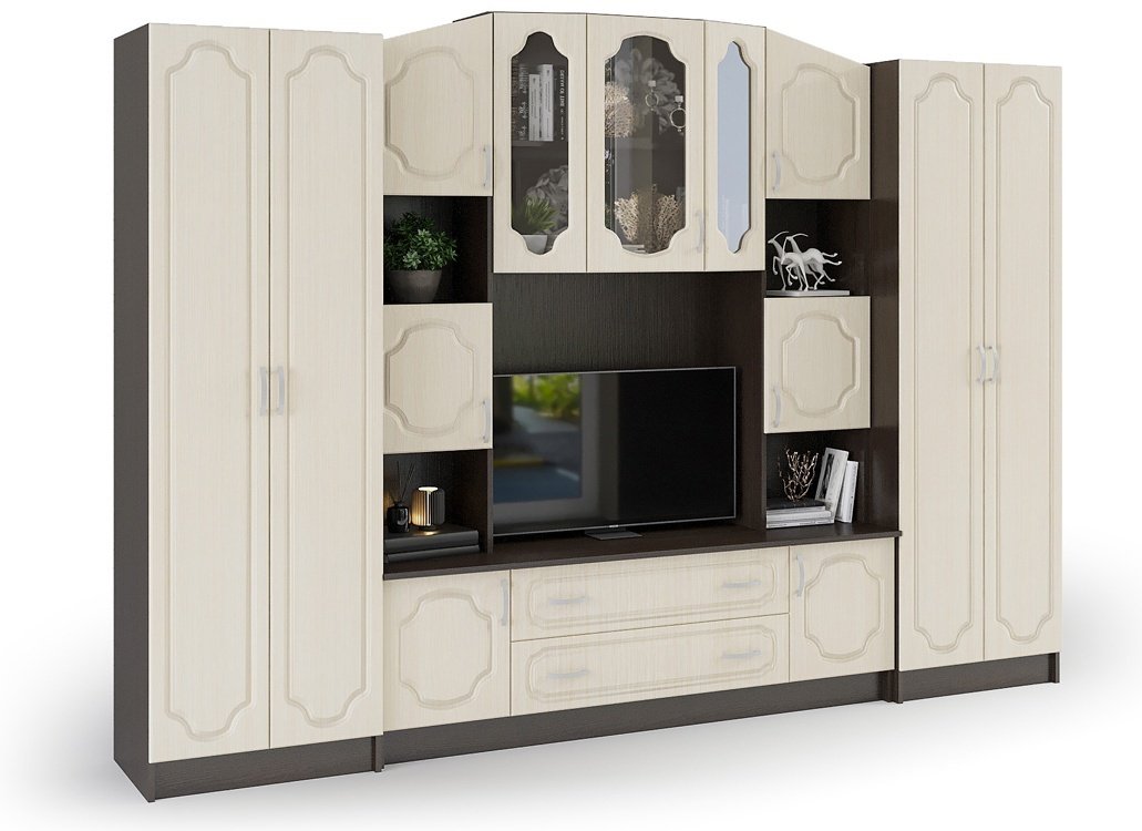 Стенка DOMA Стенка/горка MAK-2,8M 280х200х44 см, коричневый, бежевый купить,NaN