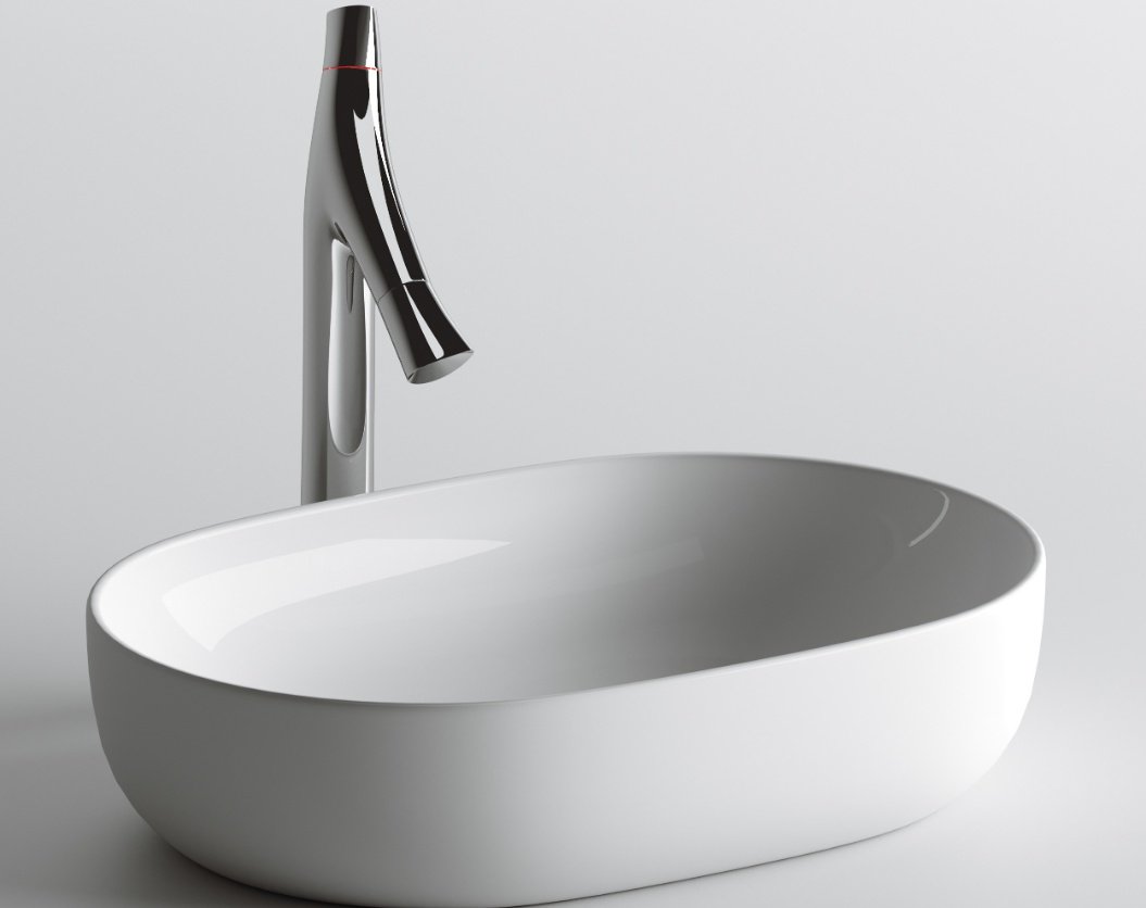 Раковина Ceramicanova CN6047 накладная овальная 60, санфарфор