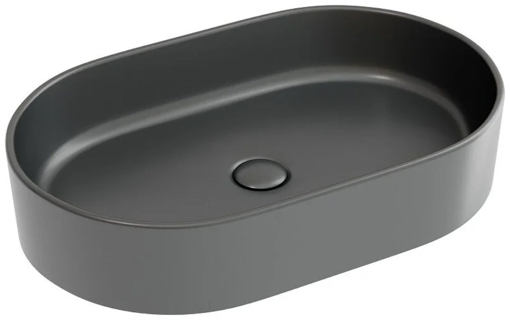 Раковина Ceramicanova CN6048MDH накладная овальная 61, фарфор