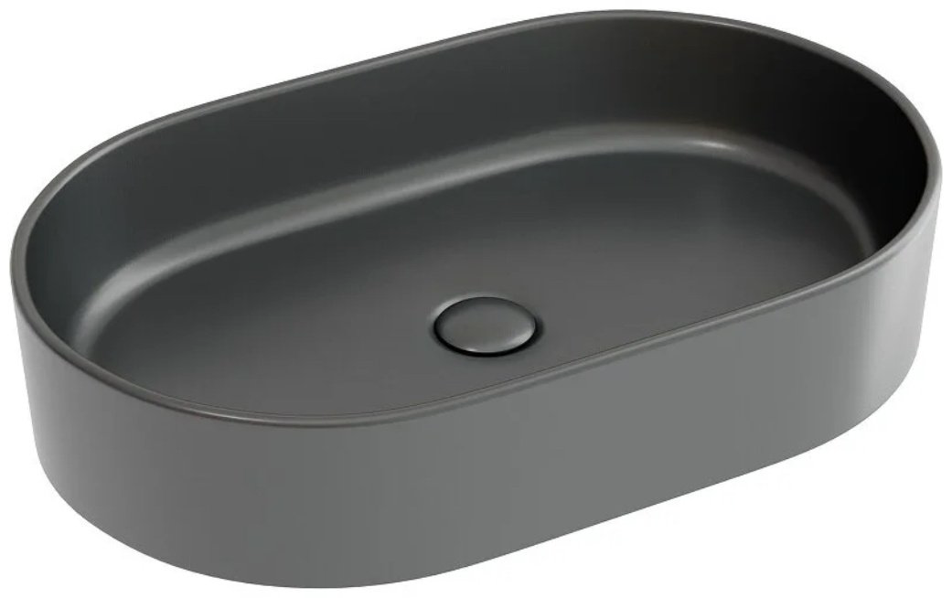 Раковина Ceramicanova CN6048MDH накладная овальная 61, фарфор купить,298798