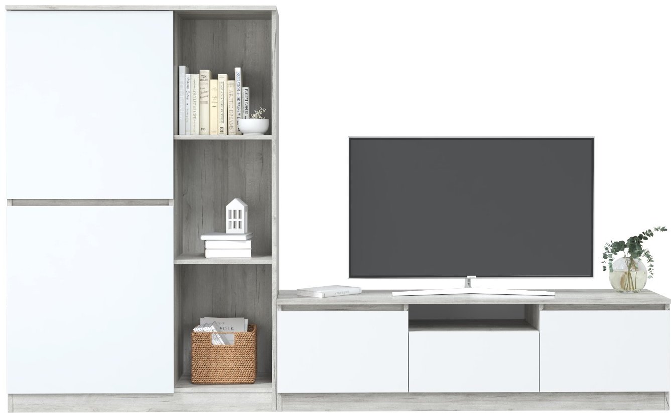 Комплект для гостиной DOMA LORI-LITE 51665 белый, серый купить,NaN