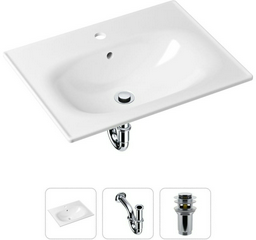 Раковина Lavinia Boho Bathroom Sink 21520433 врезная прямоугольная 46, фарфор