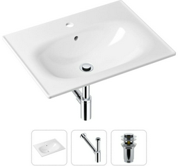 Раковина Lavinia Boho Bathroom Sink 21520437 врезная прямоугольная 46, фарфор