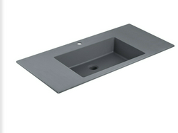 Раковина Vincea VCB-13100G врезная прямоугольная 100, кварц