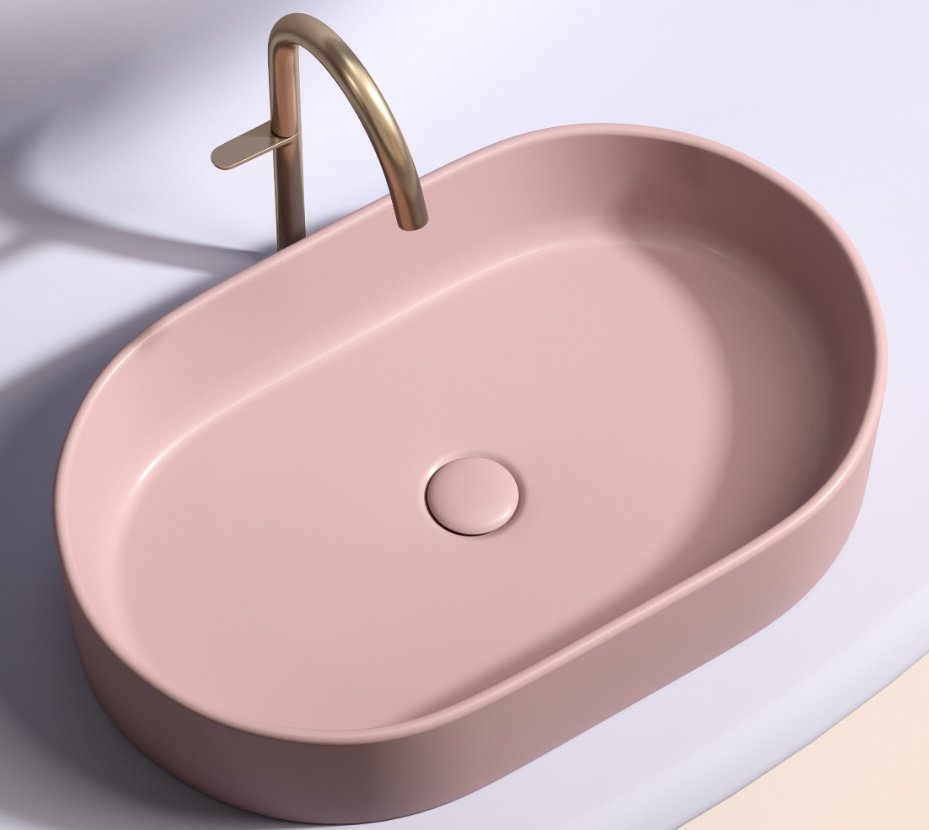 Раковина Ceramicanova CN6048MP накладная овальная 60, санфарфор