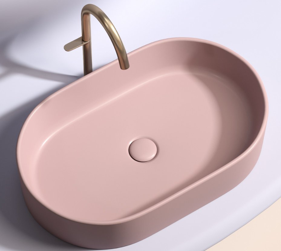 Раковина Ceramicanova CN6048MP накладная овальная 60, санфарфор купить,298798