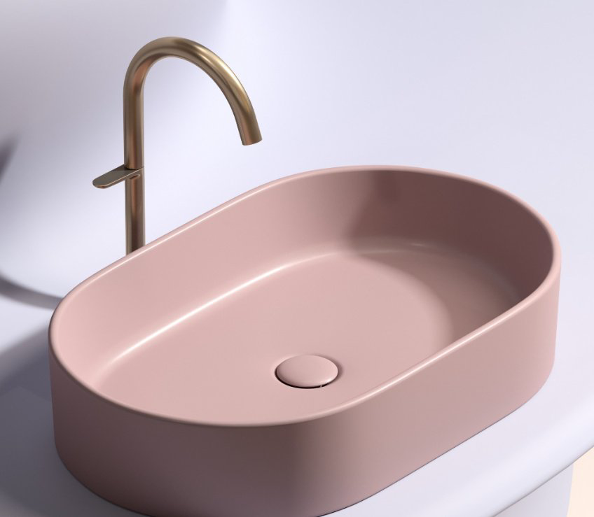 Раковина Ceramicanova CN6048MP накладная овальная 60, санфарфор купить,298798